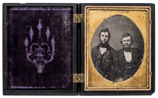 1855 Alexander Cartwright Daguerreotype Photo (Family Letter of Provenance)